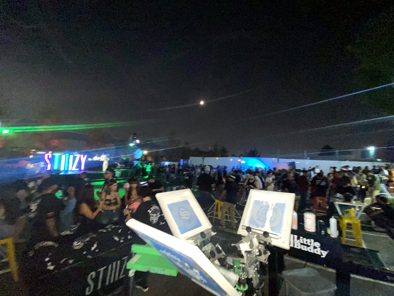 Live printing at a Boston festivals & concerts event
